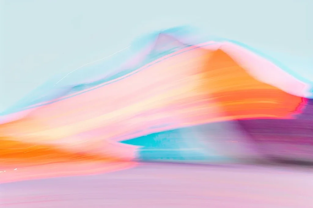 Abstract chromatic movement study